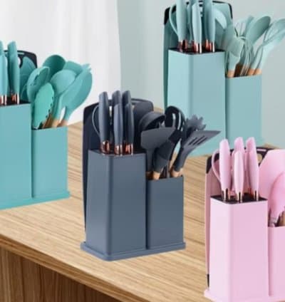 SET D'USTENSILES DE CUISINE EN SILICONE