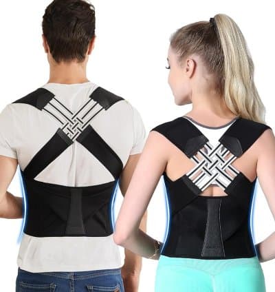 Correcteur de Posture de Renfort Dorsal, Stabilisateur de Posture de Correction de Posture d'épaule Lombaire