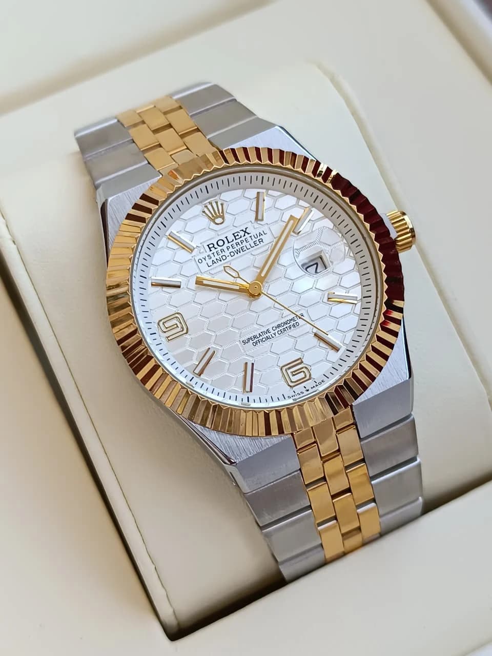 Rolex Oyster Perpetual Land-Dweller Gold & Silver