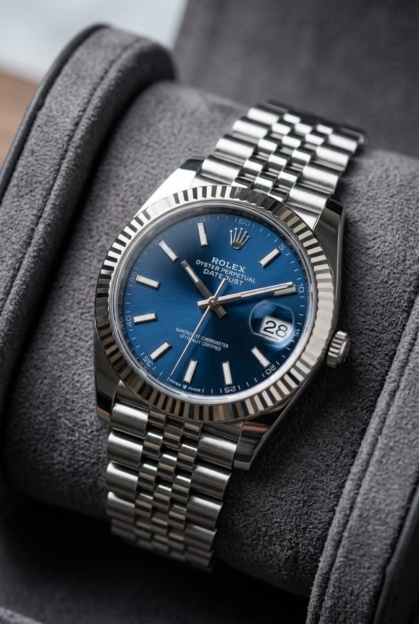 Rolex date just Bleux