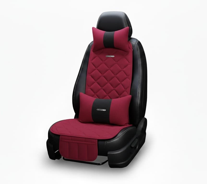 Jetés de siège orthopédique anti-tâche Couleur Rouge