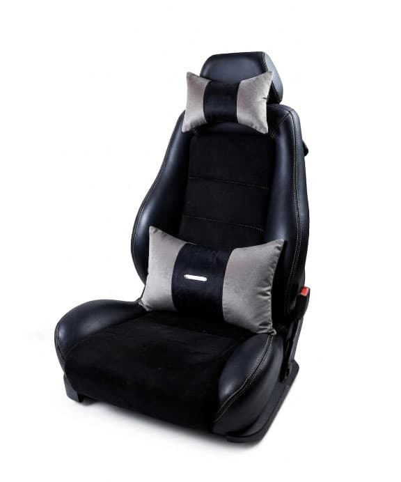 Pack Drive : Repose Tête + Coussin de Dos en gris