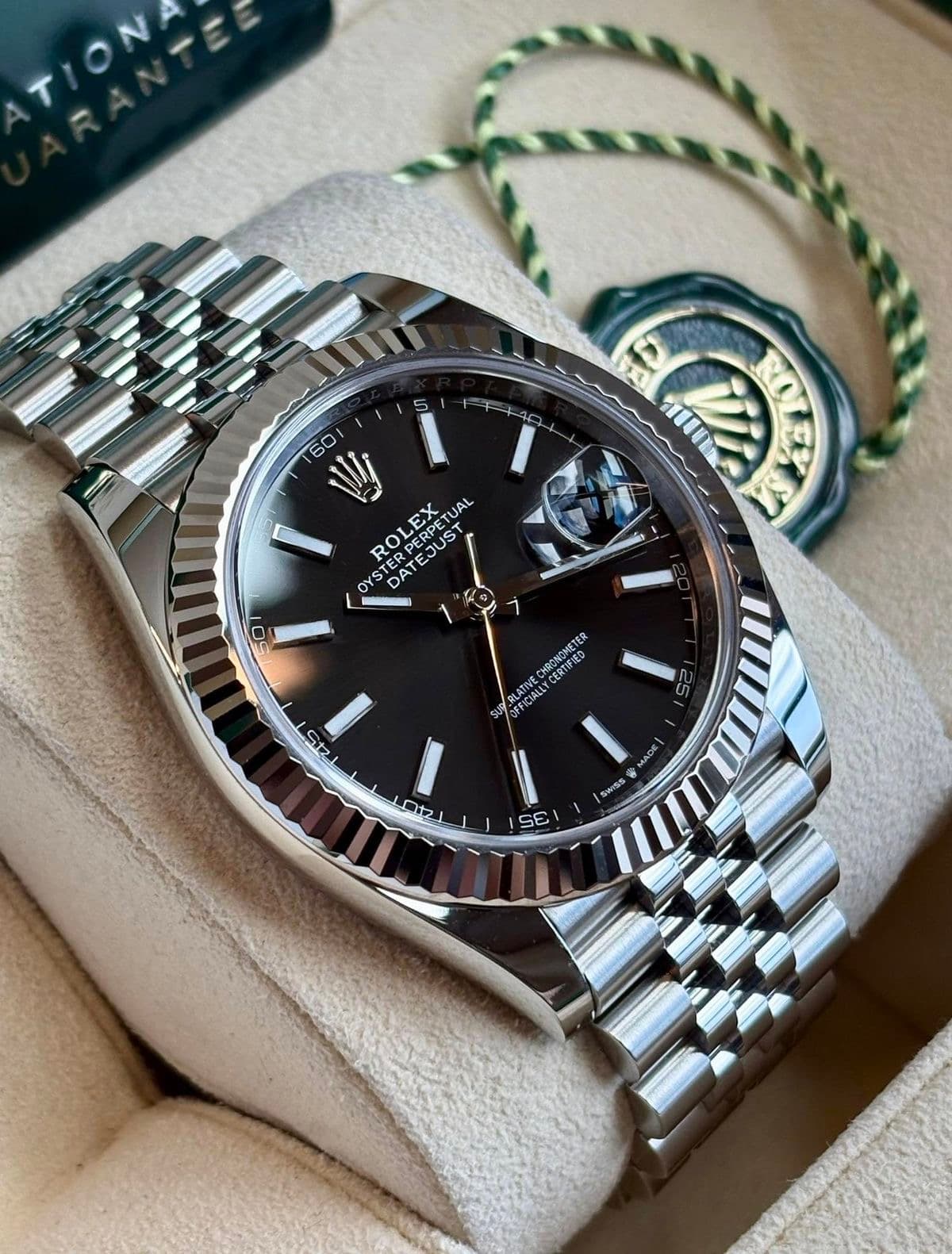 Rolex date just noire