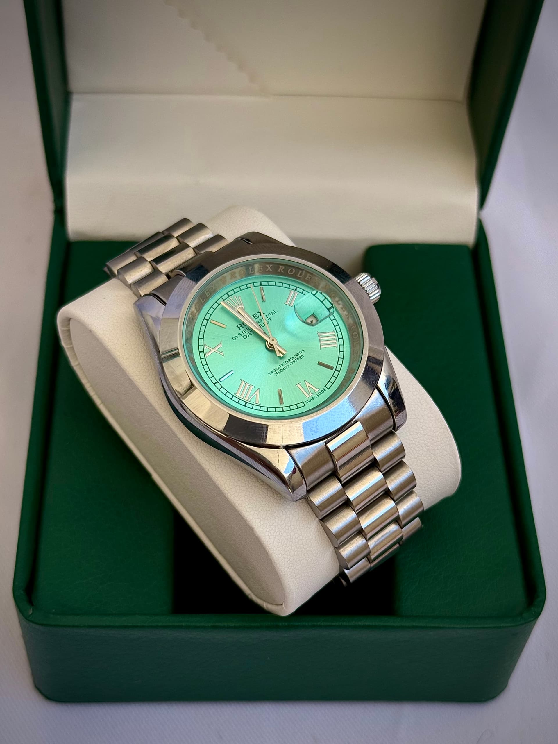 Montre Rolex Datejust – Cadran Vert Menthe