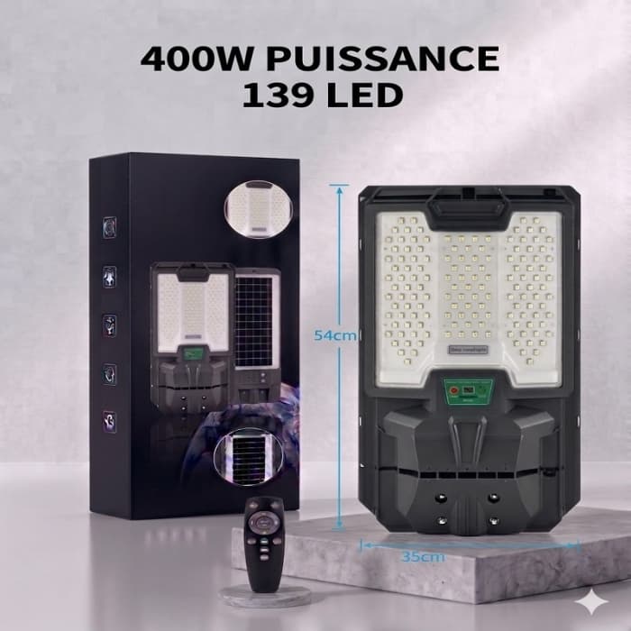 Lampe Solaire À 139LEDs Ultra-Lumineuse 400W