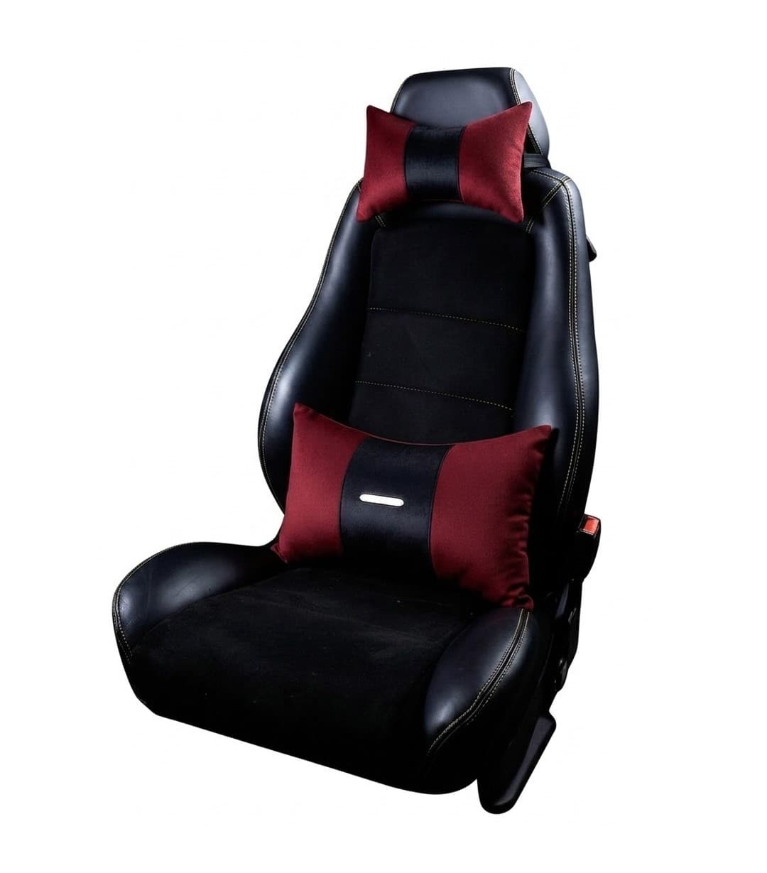 Pack Drive : Repose Tête + Coussin de Dos en Rouge