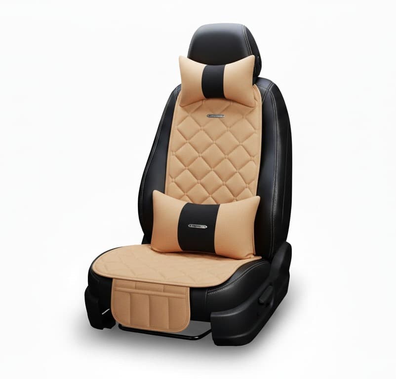 Jetés de siège orthopédique anti-tâche Couleur Beige