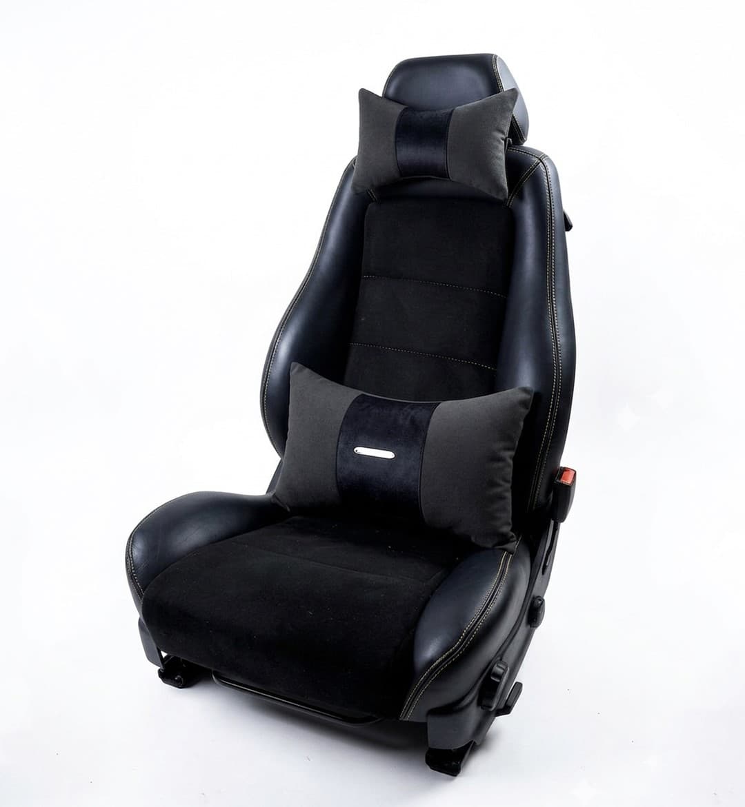 Pack Drive : Repose Tête + Coussin de Dos en Noir