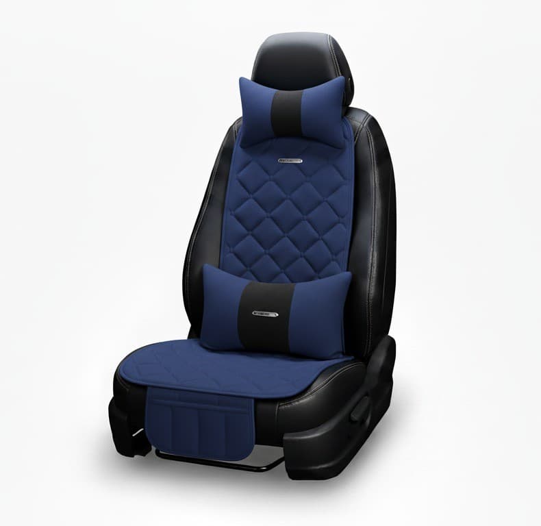 Jetés de siège orthopédique anti-tâche Couleur bleu