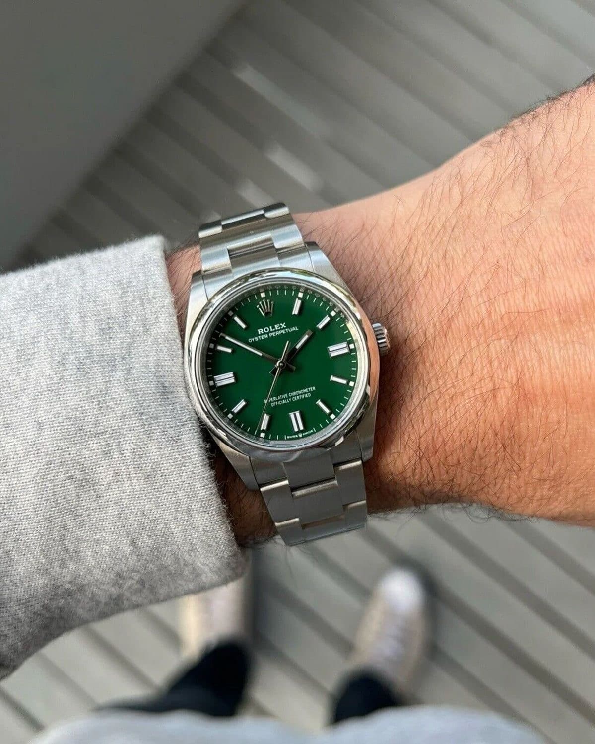 Rolex Oyster Perpetual verte
