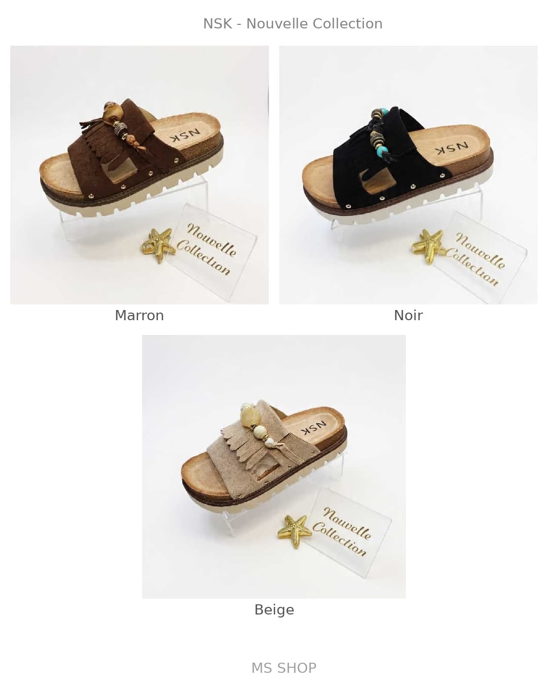 Claquettes avec fanfounette