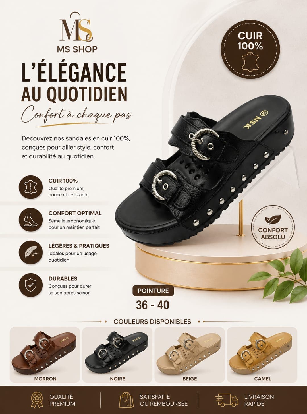 Claquettes avec boucle