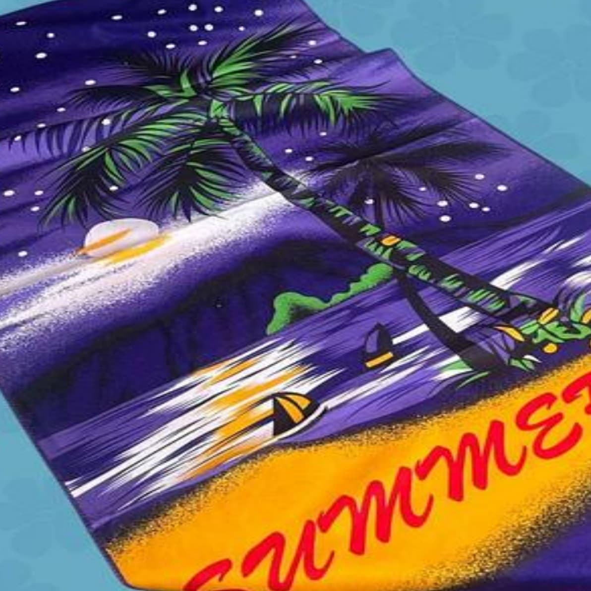 Serviette de plage violet