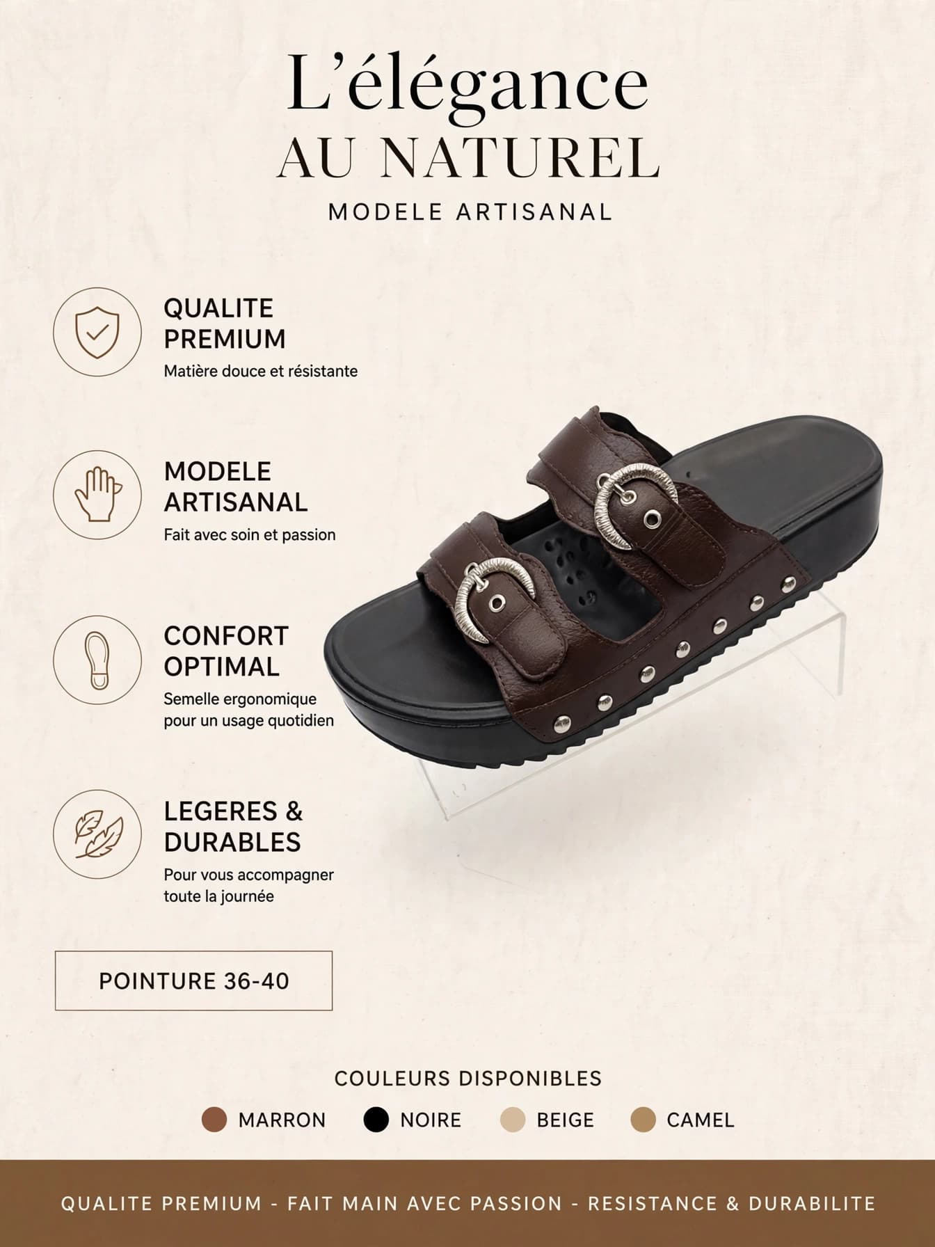 Claquettes avec boucle