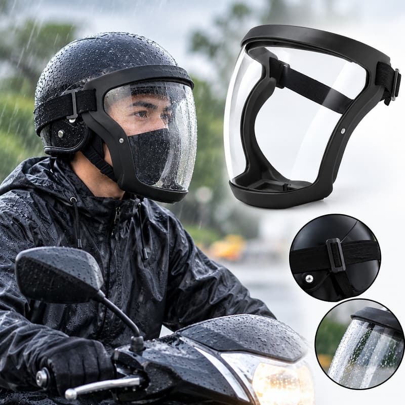 Masque Visière De Protection Antibuée Pour Adulte – Masque Transparent Noir