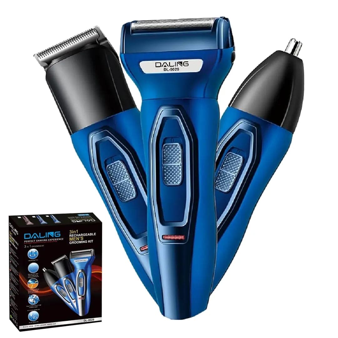 Tondeuse Sans Fil 3 en 1 DALING Cheveux / Barbe-Nez/Oreille