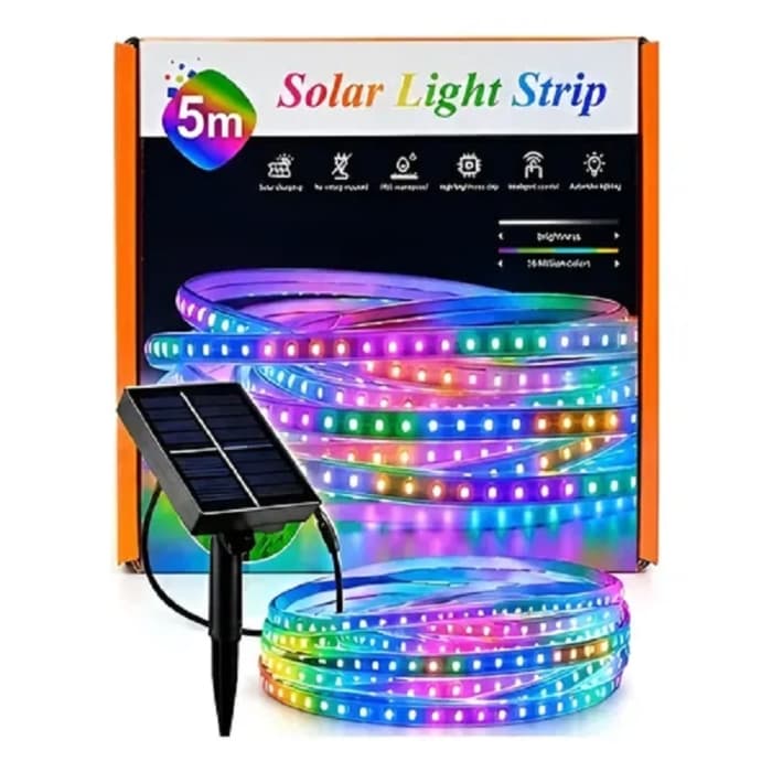 Bande Lumineuse Solaire RVB 5M
