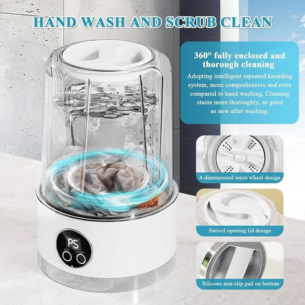 Mini Machine à laver pour sous-vêtements 1L