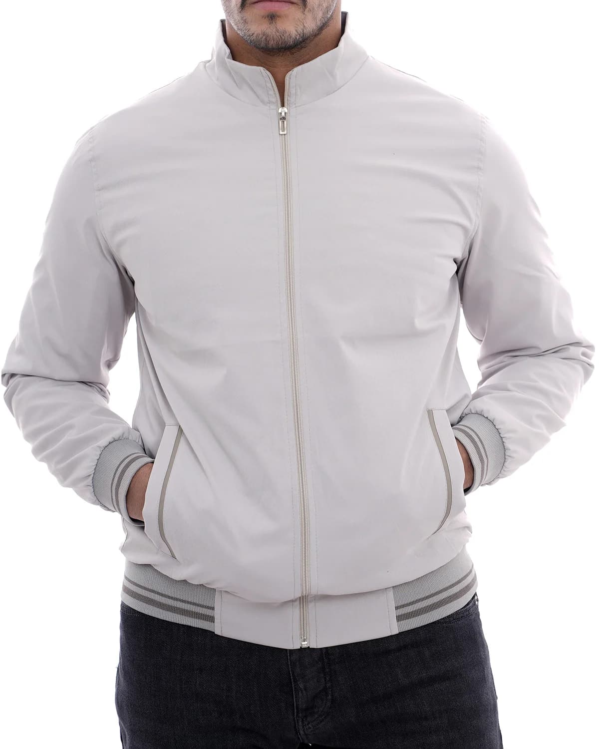 Blouson gris clair REF 046