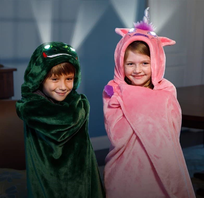 Couverture ou Cape à capuche pour enfants à LED