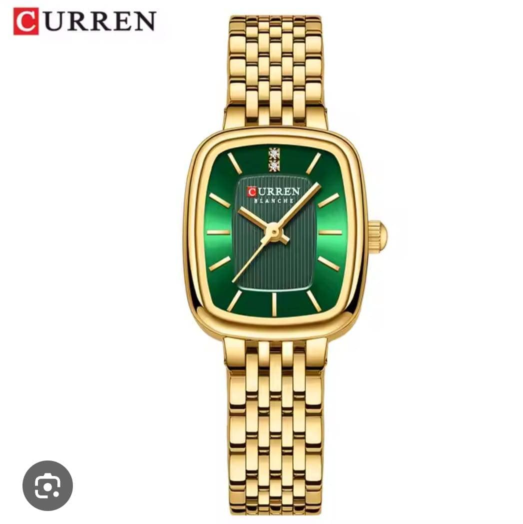 Montre pour Femme Curren 9093 Doré Fond Vert