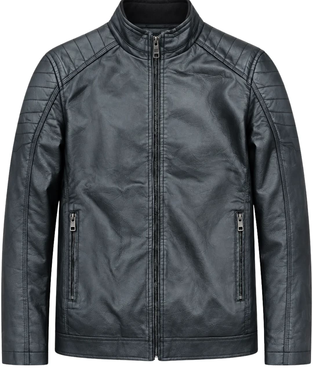 Blouson simili cuir NOIR ref 005-049