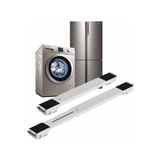 Pack 2 support roulant extensible réglable de Machine à laver, support Refrigerateur