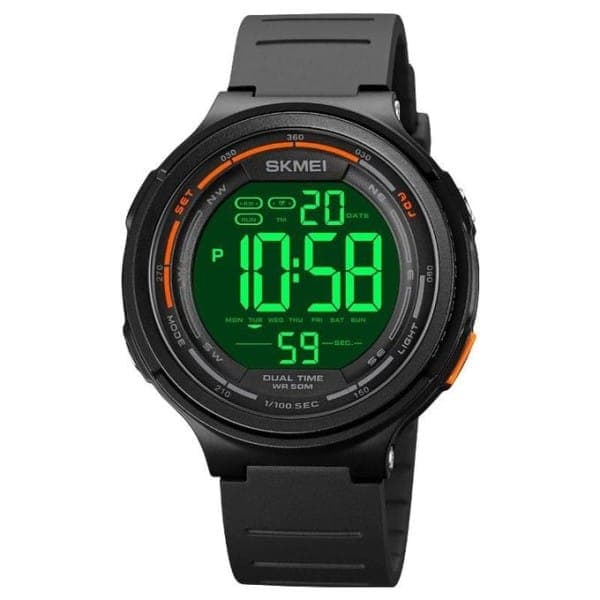 Montre Homme REF 1841 – Numérique – Étanche 5Atm -Multifonction – Noir