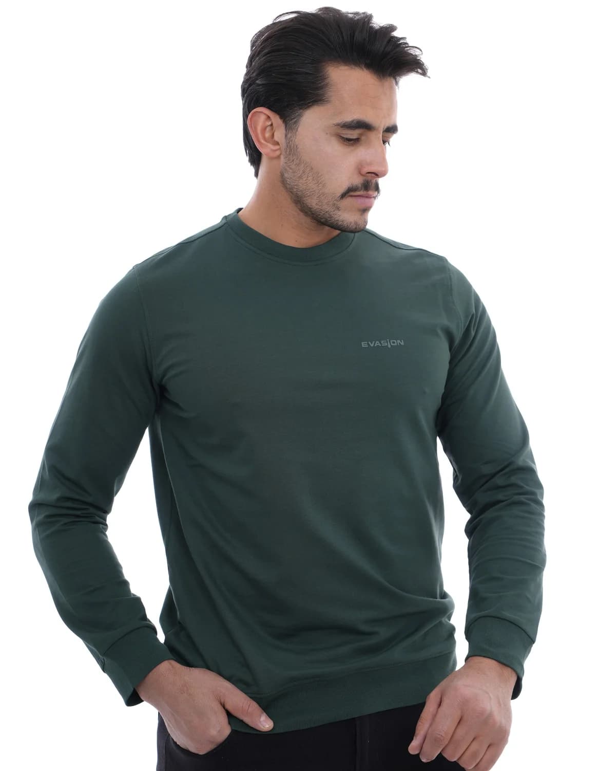 Pull Homme Manches Longues vert_007-150