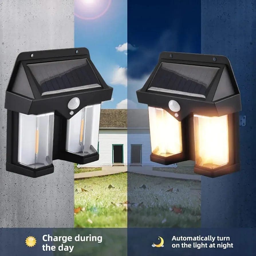 Lampe Solaire LED avec Détecteur de Mouvement