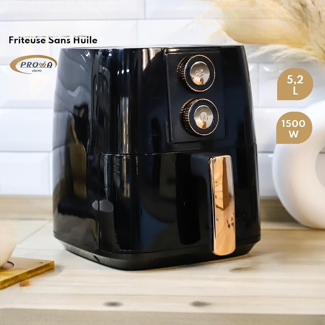 PROVA Air Fryer Noir 5,2 L Puissance 1500 W