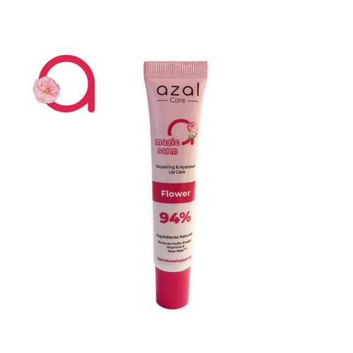 AZAL BAUME A LEVRES REPARATEUR HYDRATANT EN ROSE 15 ML