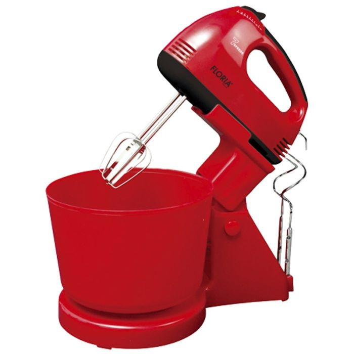 Batteur avec Bol FLORIA 150W ROUGE