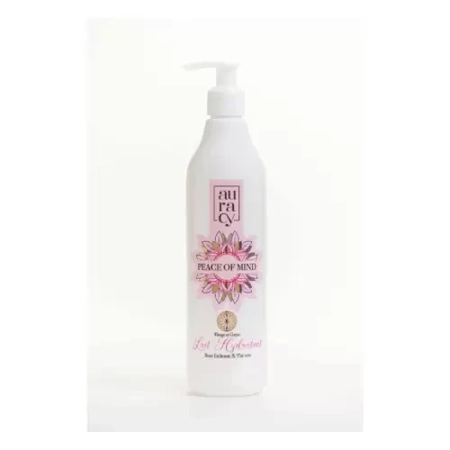 AURACY PEACE OF MIND LAIT HYDRATANT VISAGE ET CORPS ROSE INDIENNE&THE VERT,400ML