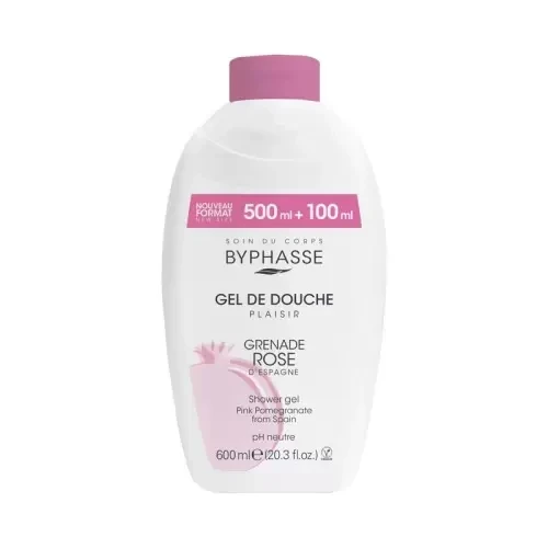 BYPHASSE GEL DE DOUCHE GRENADE ROSE 600ML