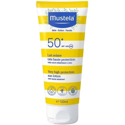 MUSTELA LAIT SOLAIRE TRES HAUTE PROTECTION SPF50+ 100ML