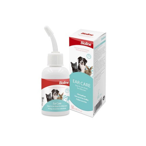 BIOLINE EAR CARE SOIN DES OREILLES POUR ANIMAUX 50ML