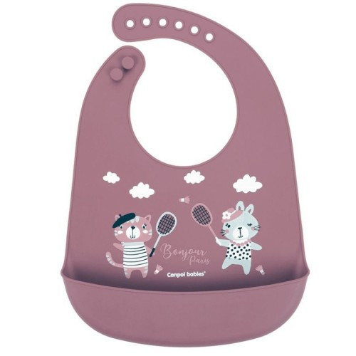 CANPOL BABIES BAVOIR SILICONE AVEC POCHE BONJOUR PARIS