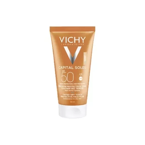 VICHY CAPITAL SOLEIL EMULSION TOUCHER SEC TEINTEE SPF50 50ML