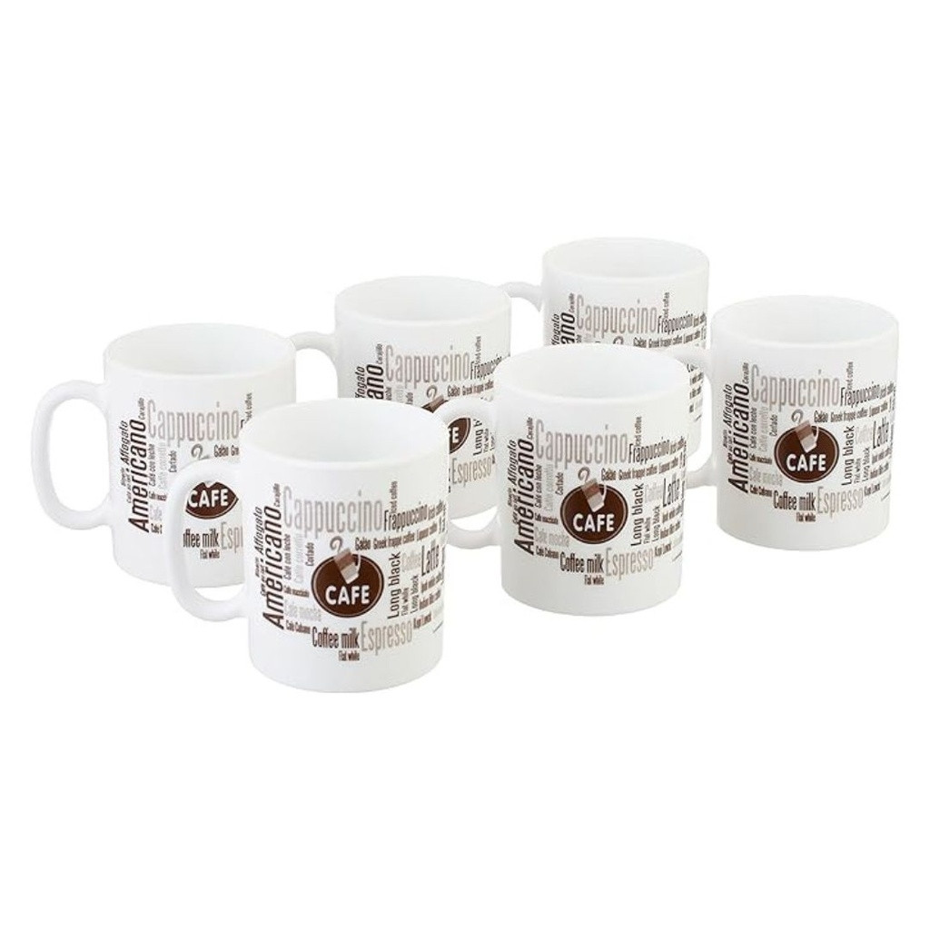 LUMINARC Coffret de 6 Mugs Design ESSENCE 32 Cl Americano