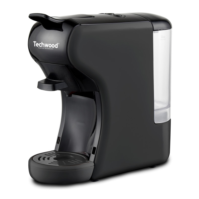 Machine à Café Expresso TECHWOOD 2en1 1450W 19 bars Noir