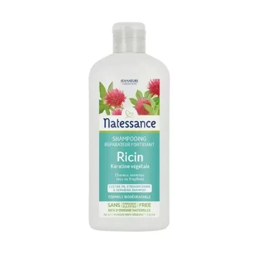 NATESSANCE SHAMPOING RICIN KERATINE 250ML