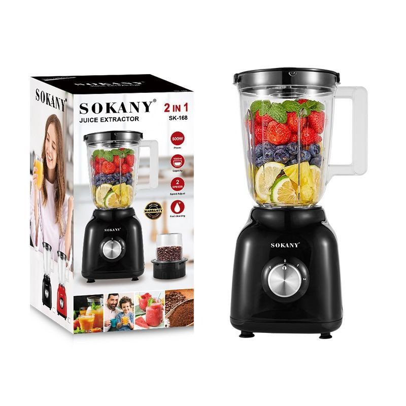 Mixeur 2 en 1 500W Blender 1.5L