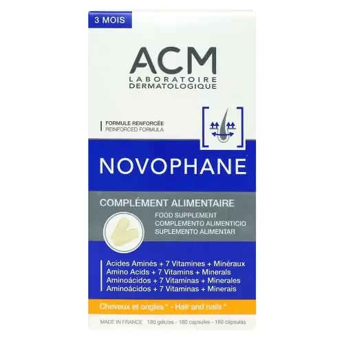 ACM NOVOPHANE CHEVEUX ET ONGLES 180 GELULES