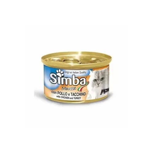 SIMBA CAT MOUSSE POULET ET DINDE 85GR