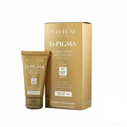 PHYTEAL DPIGMA ECRAN TEINTE BEIGE ROSÉ SPF50+EAU MICELLAIRE A L'ALOE VERA 150ML (OFFERTE) PHYTÉAL